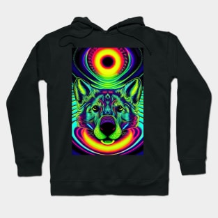 Psychedelic Pop art - DOG Hoodie